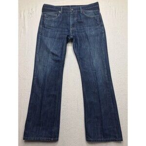 LEVIS 527 Flap Pocket Low Boot Jean Men 36x32 Dark Wash Cowboy Rodeo Western